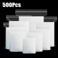 【LZ】﹉◈  100/300/500PCS Espessado Saco De Armazenamento Transparente Pequenos Sacos De Plástico De Armazenamento De Cozinha Saco Selado Embalagem Food Jewelry Organizer