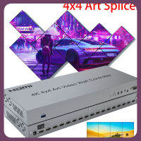 HD 4K 4X4 HDMI Art Splicing ตัวควบคุมวิดีโอติดผนัง TV Splicer 3X3 2X2 2 2X3 2X4 3X4 1X4 5X1โปรเซสเซอร์ผนังหน้าจอทีีวีหลายแนวตั้ง