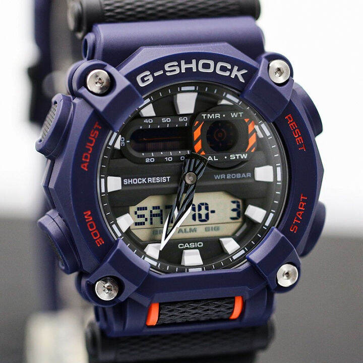 นาฬิกากีฬาผู้ชาย-g-shock-ga900-ต้นฉบับ-แสดงเวลาคู่-กันน้ำได้ถึง-200-เมตร-กันกระแทกได้-โลกเวลา-แสง-led-อัตโนมัติ-รับประกัน-4-ป-ga-900-2a-ใหม่แท้