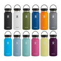 HydroFlasks 40oz ออนซ์ขวดน้ำ2.0ขวดปากกว้าง2.0สแตนเลสสูญญากาศฉนวนขวด Kawaii กีฬากลางแจ้งร้อนถ้วย