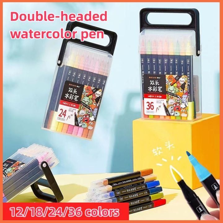 Marker Set 12/18/24/36 Colors Water Color Pen Painting Pencils Pen