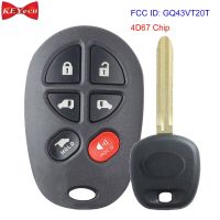 【Customer favorite】 KEYECU Toyota 2004 2005 2006 2007 2008 2009 2010 Remote Car Key Fob FCC ID: ชิป4D67 GQ43VT20T