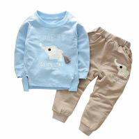 IENENS 2PC Childrens Sets Boys Long Sleeves Sleeping Clothing Kids Casual Cotton Party Clothes Tops + Pants Baby Formal Wear