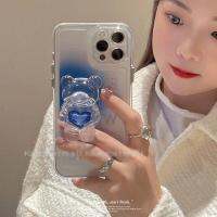 เคสโทรศัพท์ซิลิคอนนุ่มกันกระแทกลายหมีย้อมสีรัศมีสำหรับ Samsung Galaxy S20 S23 S22 S21และ S20เบามากเคสมีสไตล์ทันสมัยฝาหลังจาก GGQcase