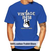 Funny Men T Shirt Novelty Tshirt 60Th Birthday Vintage Rocker Design 1958 Retro Tee Tshirt Gildan