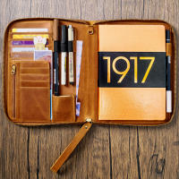 หนังซิป A5โน๊ตบุ๊คยกสำหรับ hobonichi ลูกพี่ลูกน้องประภาคาร1917วารสารหรูหราซิปผลงานออแกไนเซอร์วางแผนปก