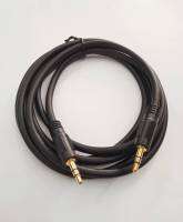 CableSTER AUX  JEACK 3.5mm 99.99High crade Audioสายสัญญานเสียงอย่างดี ทองแดงเต็ม สายลำโพง สายต่อเครื่องเสียงหัวตัวผู้ทั้ง2ฝั่ง1.5เมตร สายหนานิ่มเส้นใหญ่