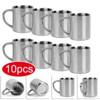 hotx【DT】 Cup Mug Wall Insulated Beer Thermal with Anti-scald Handle Drinkware