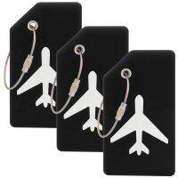 hot！【DT】﹍  Luggage Tags 3 Pack Privacy Protection Soft Silicone Tags for Suitcase Labels