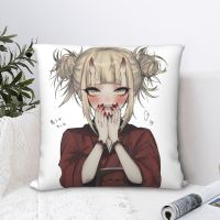 （ALL IN STOCK XZX）Himiko Toga Pillow Case Cushion Home Decoration Car Sofa My Hero Academy Cartoon Print Cushion   (Double sided printing with free customization of patterns)