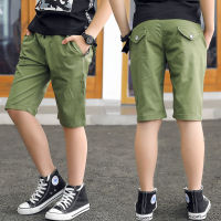 Summer 7-15 Years Kids Baby Boy Shorts cargo panty Casual Clothes Trousers beach shorts Boys Slim Straight Jeans Young Children Fashion Cotton Clothing Short Pants Elastic Waist Pants