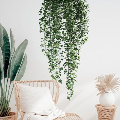 【CC】☋  54x105cm Vines Leaves Wall Stickers for Room Bedroom Decals Murals