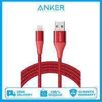 Anker Powerline II Lightning Cable MFi Certified For Flawless Compatibility With Xsxs Maxxrx 88 Plus 77 Plus 66 Plus 5 5S และอื่นๆ (สีแดง) 826