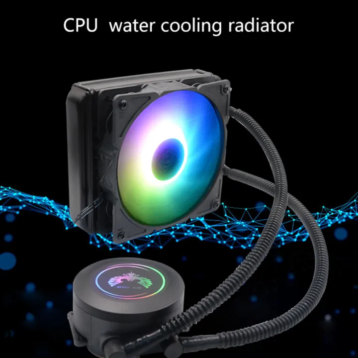 CPU Water Cooler Cooling Radiator Heatsink Cooling Cooler Fan 4pin ...
