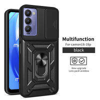 Tecno Camon 18/Camon 18 P/Infinix Hot 12/Hot 20 4G/Tecno Pova 4/Tecno Spark 9 Pro Case,RUILEAN Slide Camera Lens and Kickstand Protective Case