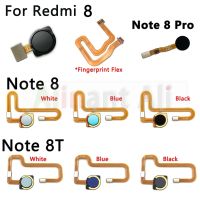 Asal untuk Xiaomi Redmi Nota 8 8T Pro Plus Butama Utang Kembali Touch ID Jari Pengimbas Cap Jari สายเคเบิลแบบยืดหยุ่นเซนเซอร์