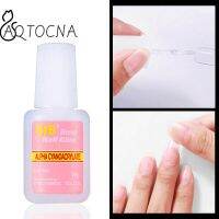 【lz】ஐ™  10g cola do prego com aplicador escova para unhas falsas limpar forte cola manicure secagem rápida adesivo acrílico falso dicas ferramenta