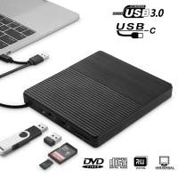 2022 USB 3.0ออปติคัลไดรฟ์บางเฉียบภายนอก DVD RW CD Writer ไดรฟ์เครื่องเขียนอ่านเครื่องเล่นสำหรับแล็ปท็อป PC Dvd Burner Dvd Portatil