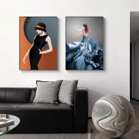 Modern Figure Posters Print - Nordic Elegant Women Canvas Art - Home Decor Scandinavian Bedroom Decoration Wall Painting Pictures