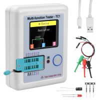 MOS Triac PNP NPN มอสเฟทน TES Meter ไดโอดตัวเก็บประจุเครื่องทดสอบมัลติมิเตอร์ไดโอด TES Meter ทรานซิสเตอร์ LCD TFT 1.8 "LCR-TC1