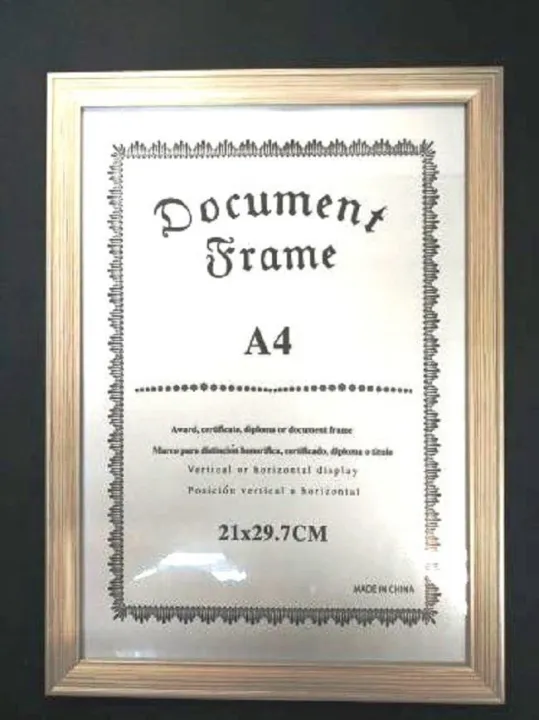 A4 White Wooden Photo Frame Lazada