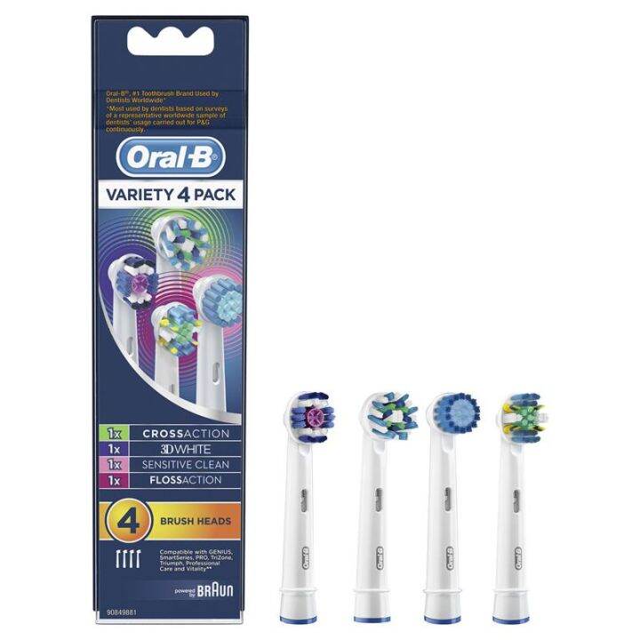 Oral-B Brush Heads Replacement Variety 4 Pack | Lazada PH