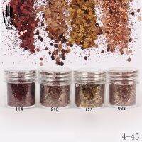 【CW】 1 Jar/Box 10ml 4 Dark Colors Glitter Decoration Optional 300 45