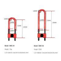 【YF】 U Shape Shop Glass Door Lock Anti-shear Anti-theft Plug Sliding Vehicle Long Key Pure Copper Core