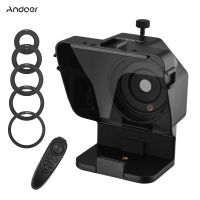 Andoer Portable Smartphone DSLR Camera eprompter Prompter with Remote Control for Video Recording Live Streaming Interview