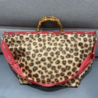 New LeSportsac bag big capacity handbags female inclined shoulder bag handbag tote bags bamboo 4085 leopard grain