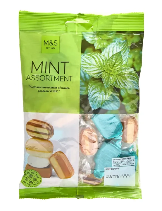 M&S Mint Assortment 225g x1 Marks and Spencer Mints Toffee Sweets ...