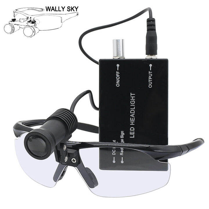 Oral Dental Headlight 3W5W LED Dentist Surgical Operation Headlamp with Protection Glasses