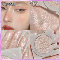 EBiSU 3D นูนเน้นผงพาเล็ทแต่งหน้าเรืองแสงใบหน้ารูปร่างระยับน้ําแสงไฮไลท์ Pallete ไฟส่องสว่างเครื่องสําอาง