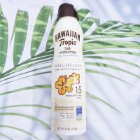 (Hawaiian Tropic®) Silk Hydration Clear Spray Sunscreen Weightless 170g สเปรย์กันแดด ให้ความชุ่มชื้น ซึมเร็ว กันน้ำ กันเหงื่อ