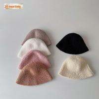 GGECENG สีทึบทึบ หมวกชาวประมงหญิง สไตล์เพรพพี้ เก็บความอบอุ่น ฝาครอบโดมกลม น่ารักน่ารักๆ ฤดูหนาวฤดูใบไม้ร่วงฤดูหนาว หมวกชาวประมงทารก เด็กๆเด็กๆ