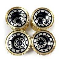 4Pcs Brass Clamp Ring Metal 1.0 Wheel Rim Wheel Hub for FMS FCX24 Max Smasher 1/24 RC Crawler Car Upgrade Parts