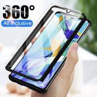 【Shell set]360องศาฝาครอบโทรศัพท์สำหรับ Huawei Nova 5 5i 4 3 3i 2 2i Plus Honor 6X 7X 8X 9X 8 9 10 Lite Hard PC แก้ว