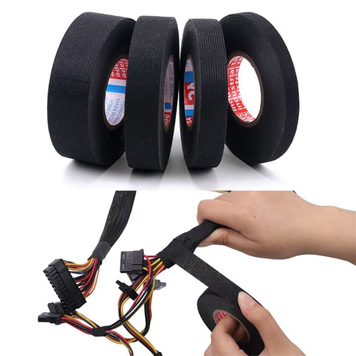 15-meter-heat-resistant-flame-retardant-tape-adhesive-cloth-tape-car-cable-harness-wiring-electrical-insulation-tape-adhesives-tape