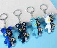 【YF】✴  1PCS  New creative cartoon bear keychain girl bag car pendant