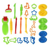 1Set Plastic Dough Tools Set Educational Colorful Plasticine Mold Modeling Clay Children