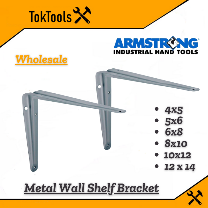 Armstrong Steel Wall Shelf Bracket Angle Bracket Heavy Duty Shelves