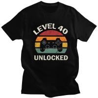 1980 40Th Birthday T For Men 40 Years Old Level 40 Unlocked Game Tee Tshirt