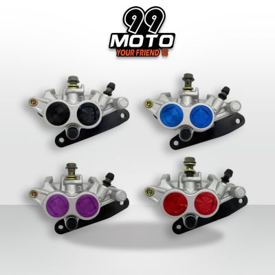 99MOTO ปั้มเบรคหน้าเดิม-แต่งสี สำหรับรุ่น Wave125-R/S/I / Wave100s พร้อมผ้าเบรค มีให้เลือก 4 สี