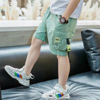 EACHIN Boys Shorts Summer Loose Pants Teenage Trouser Shorts Boys Casual Cargo Short Pants Childrens Elastic Waist Cotton Pants