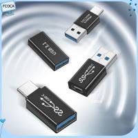 FCOCA แล็ปท็อป เครื่องขยายสัญญาณ ขั้วต่อสายข้อมูล พิมพ์ C เป็น USB 3.0 อะแดปเตอร์ OTG ตัวแปลงสัญญาณ 3.1ยูเอสบี