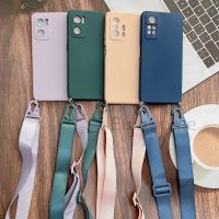 Case For Xiaomi Mi 12T 11T 10T 13 12 Lite Redmi Note 11 10 Pro 11s A1 10C Crossbody Silicone Necklace Lanyard Soft Strap Cover