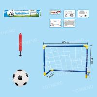 2In1 Mini Football Soccer Ball Goal Folding Post Net + Pump Kids Sport Indoor Outdoor Games Toys Kids