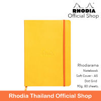 Rhodiarama : Notebook Soft Cover - A5 Daffodil Yellow (4661)Dot Grid สมุดจดบันทึกจากฝรั่งเศส นำเข้าโดย Rhodia Thailand