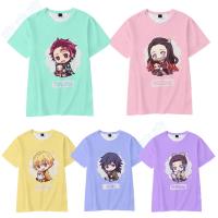 Kids Boy/Girl Cartoon Demon Slayer T-Shirt Tanjiro/Nezuko/Zenitsu/Giyuu/Shinobu Print