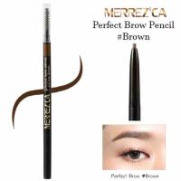 [1แท่ง] Merrezca Perfect Brown Pencil ขนาด 1.5  ml สีน้ำตาล เมอร์เรสก้า ดินสอเขียนคิ้ว